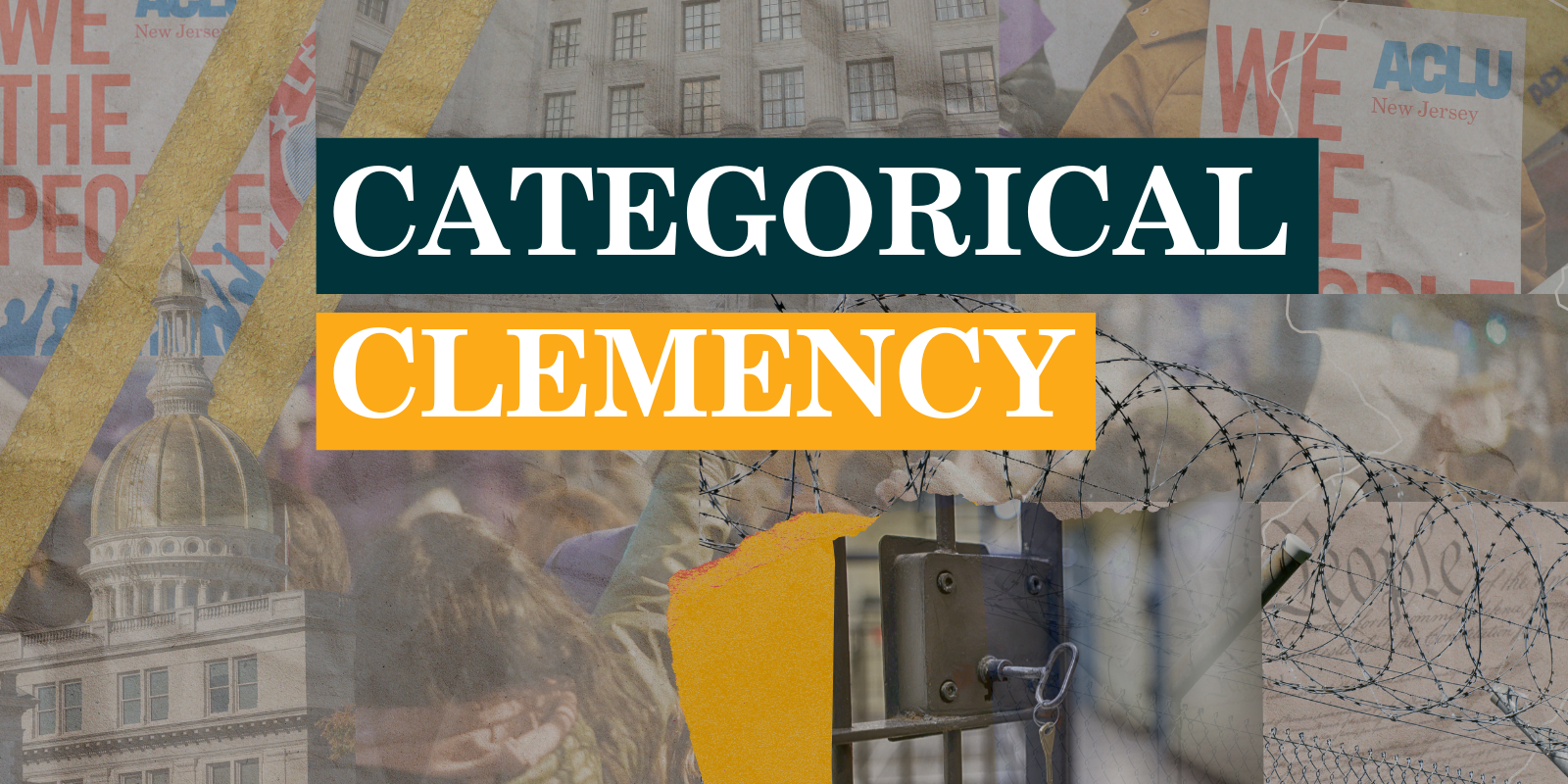 Categorical Clemency on a green and yellow blocks