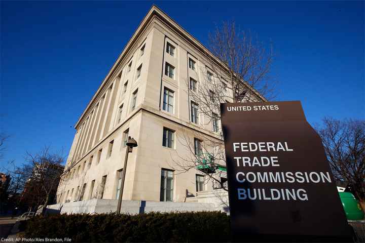 The Federal Trade Commission building in Washington.