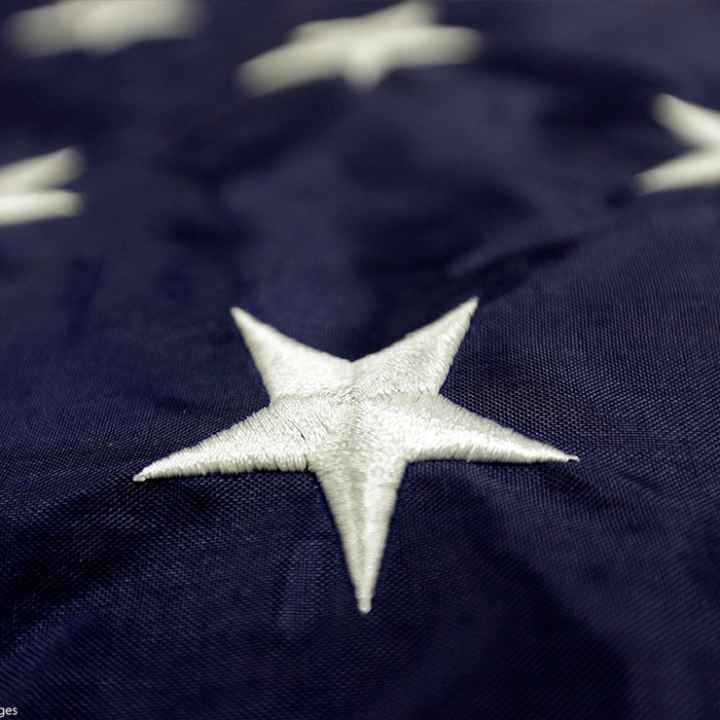 Stars on the American flag.