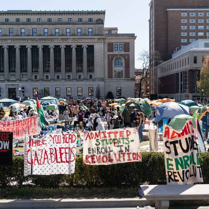 Protest encampment at Columbia University